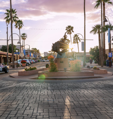 Old Town Scottsdale Arts District galleries and shops