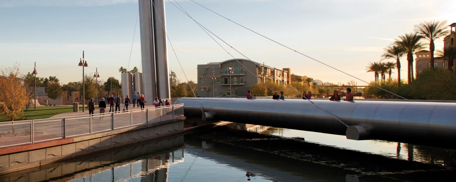 Soleri Bridge and Plaza in Old Town