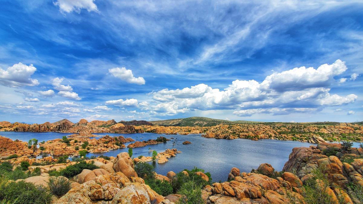 Lee Valley Reservoir, Apache National Forest, Arizona Photograph of Photo  of Image of