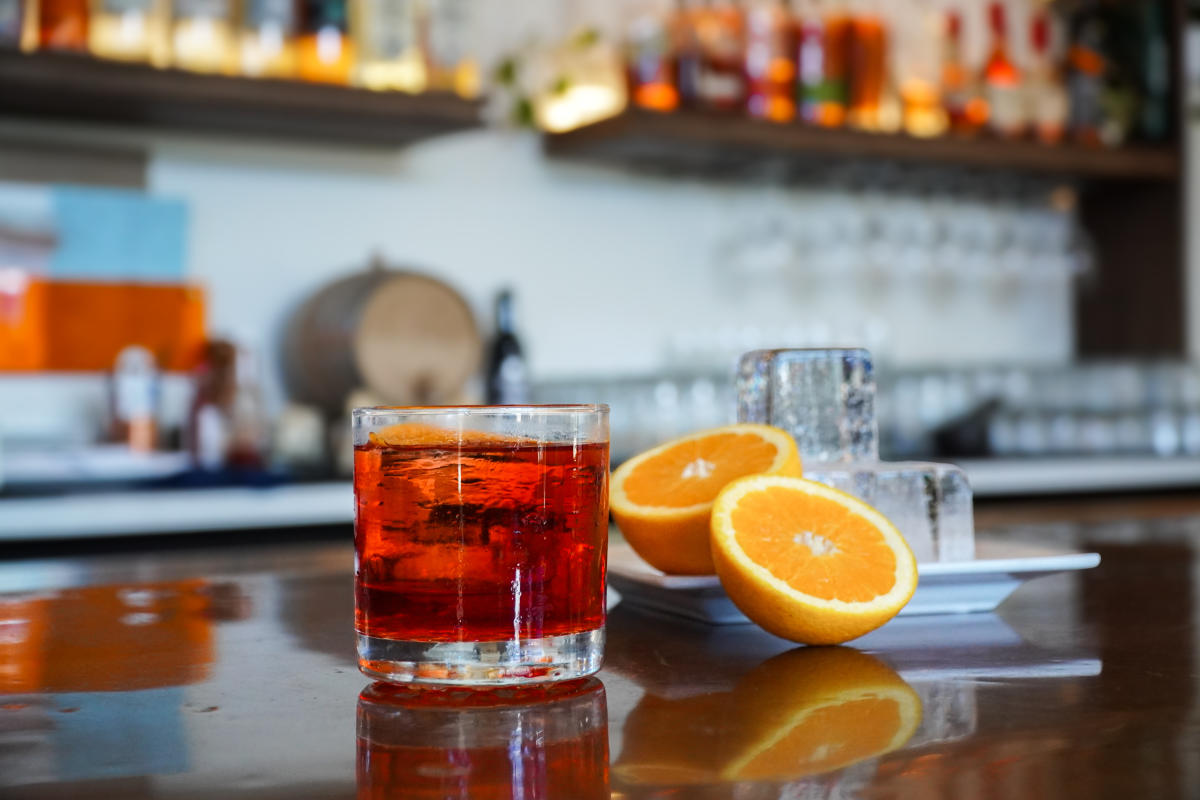 Beginner's Luck Strawberry Negroni