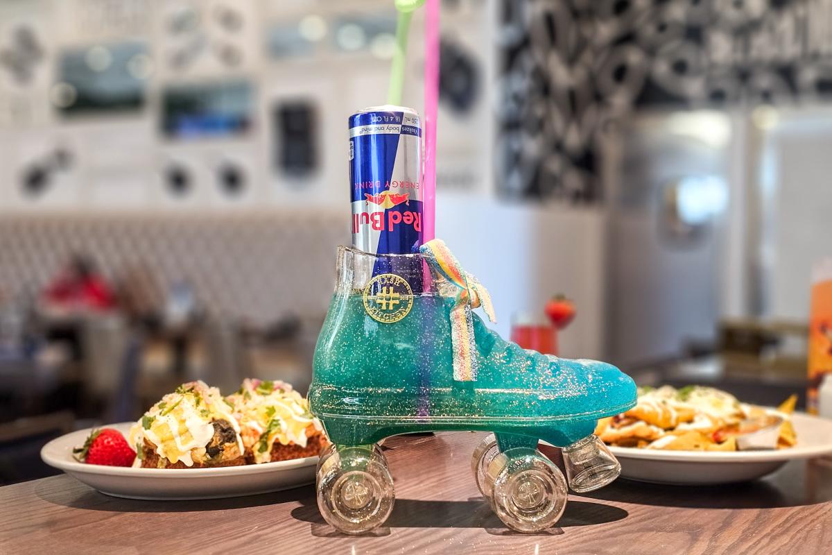 Hash Kitchen Sk8tr Boy cocktail and brunch food