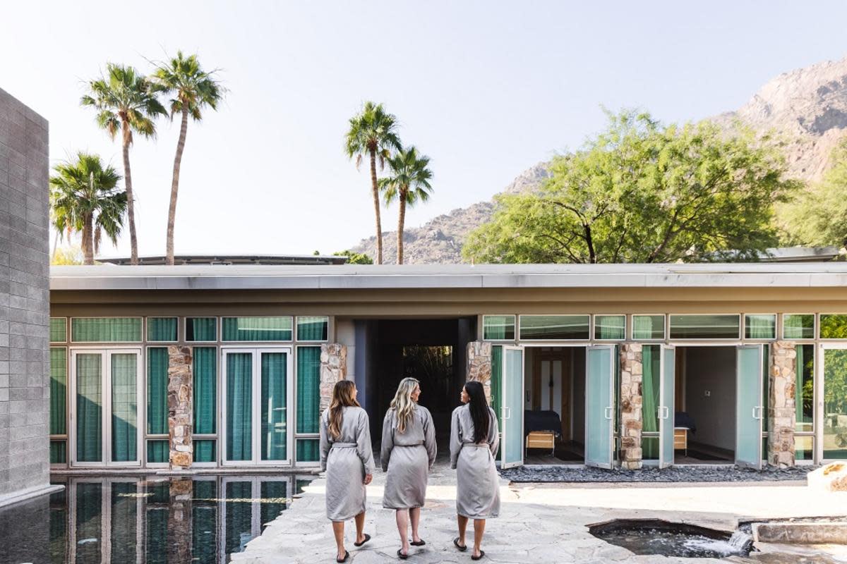 Group of women relaxing at the spa