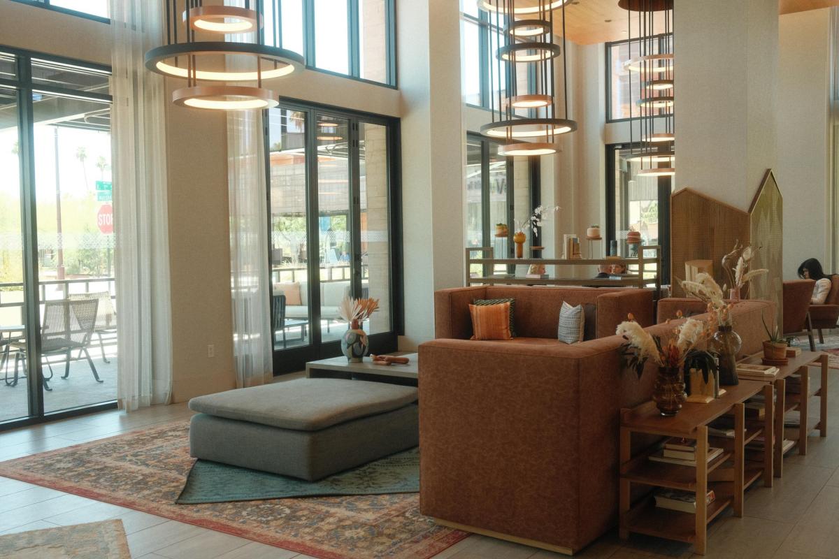 The lobby of the Canopy by Hilton Scottsdale Old Town.