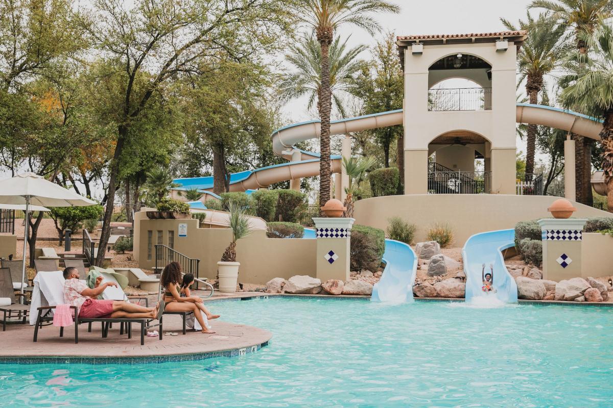 Summer fun at the pool Fairmont Scottsdale Princess.