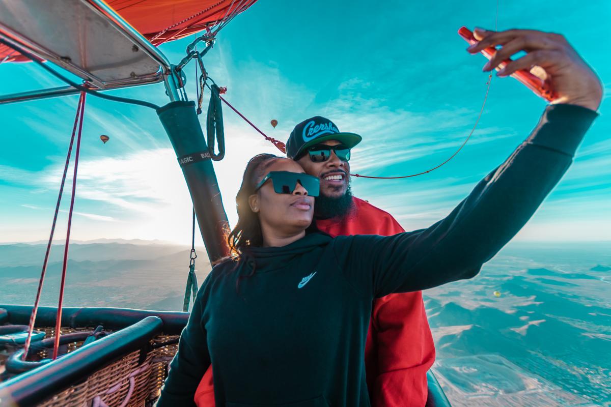 Hot Air Expeditions Instagram Couple