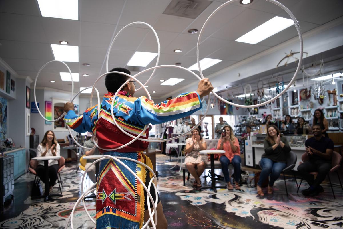 Native Dancer in Old Town