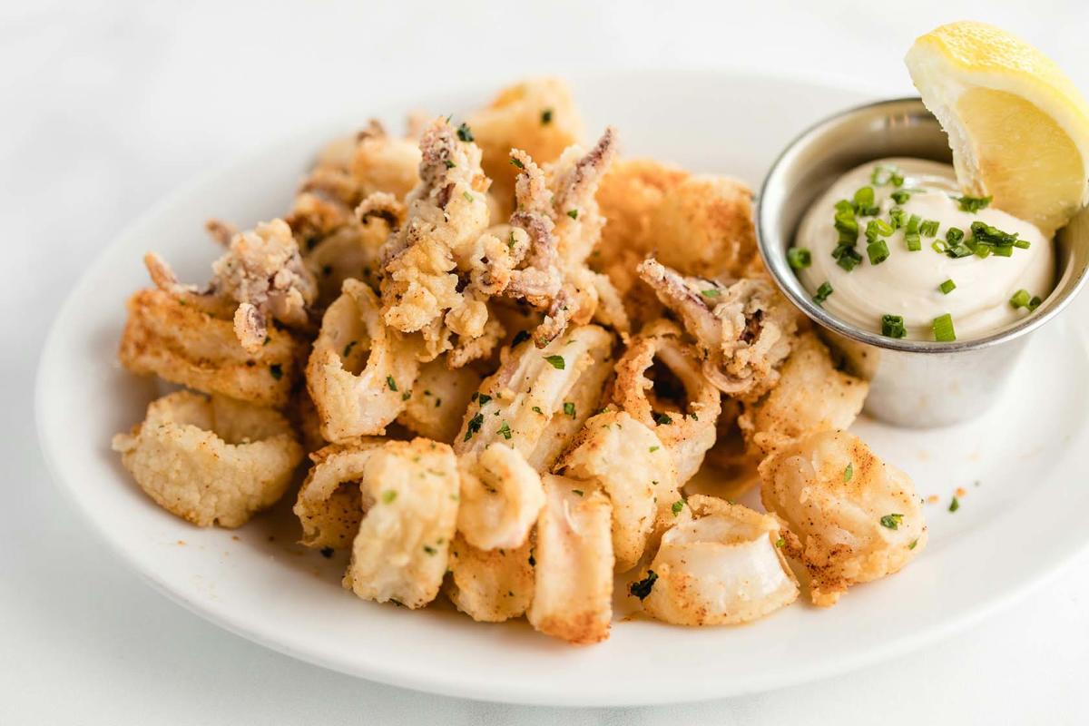 Plate of Fried Calamari
