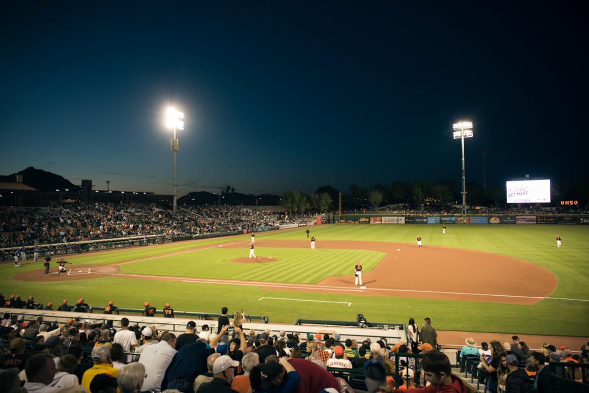 San Francisco Giants Spring Training at Scottsdale Stadium in Old Town